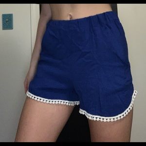 Blue shorts
